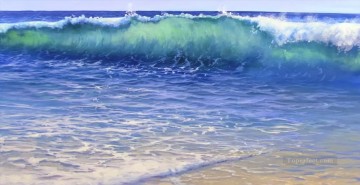 風景 Painting - 抽象的な海の風景 116